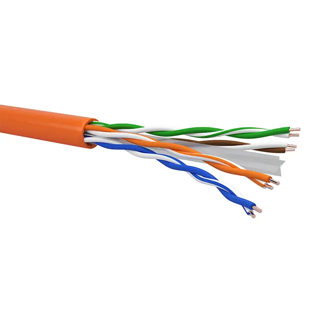 Cable type R6UT4Y23 - U/UTP 4x2x23AWG Cat.6 - LSZH jacket - Euroclass Bca s1a,d1,a1