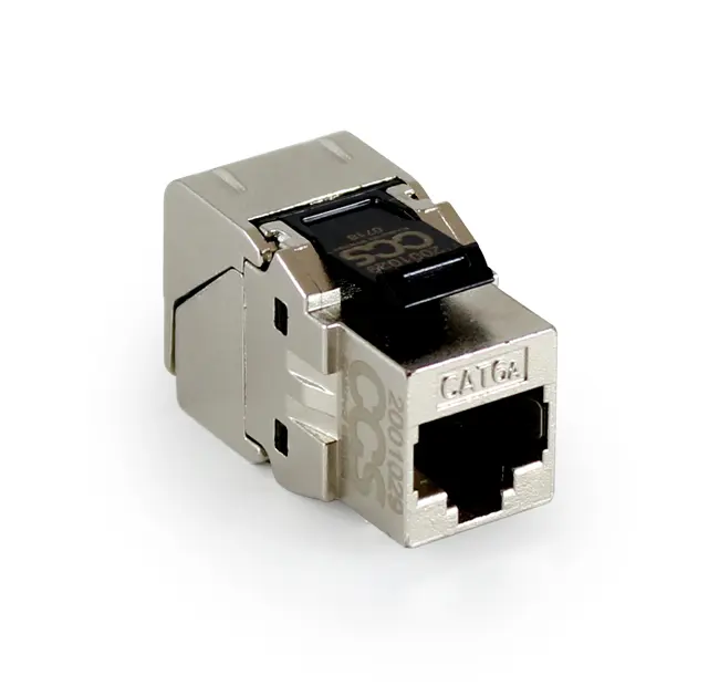 CCS Easy Crimp Compact CAT.6A Die-cast STP RJ45 jack - Component - 568A/B - grey