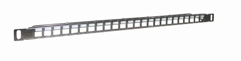 CCS Easy Crimp Compact 24-port blank patch panel for CCS STP Easy Crimp Compact jacks, 19