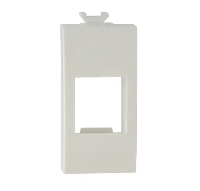 Adpter for CCS RJ45 jacks compatible with ABB Chiara civil series, white