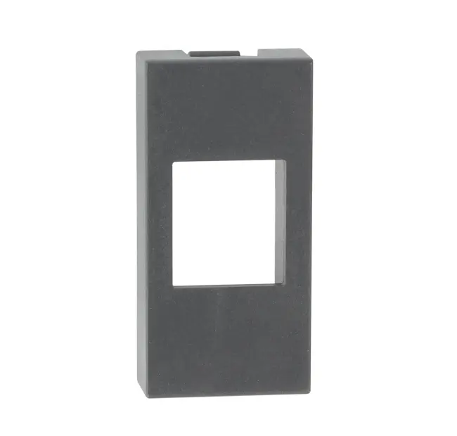 Adpter for CCS RJ45 jacks compatible with Legrand Vela civil series, black
