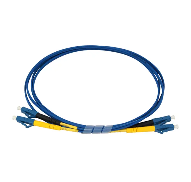 Single-mode 9/125 LC-LC bifiber patch cord - 2 mt