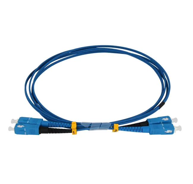 Single-mode 9/125 SC-SC bifiber patch cord - 2 mt