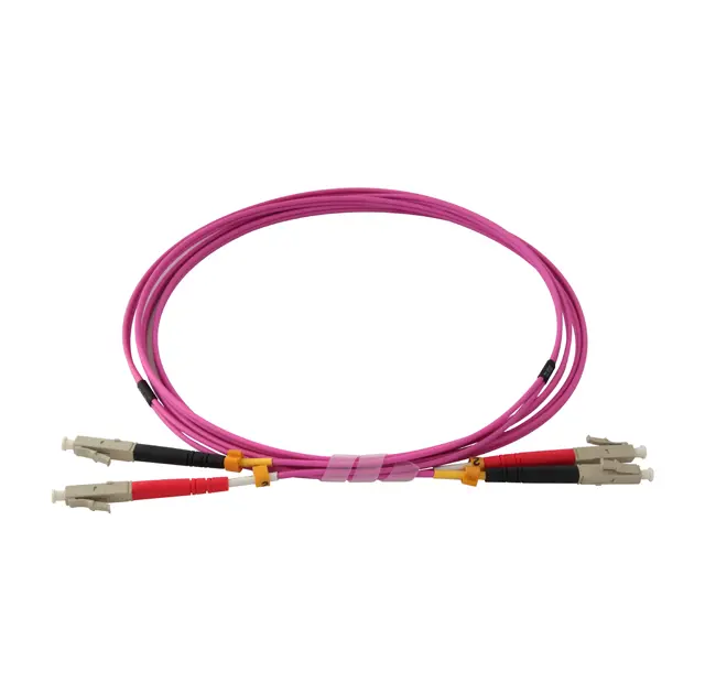 LC-LC 50/125 OM4 Bifiber patch cord - MM - 2mt