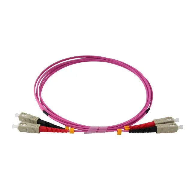 SC-SC 50/125 OM4 Bifiber patch cord - MM - 1mt