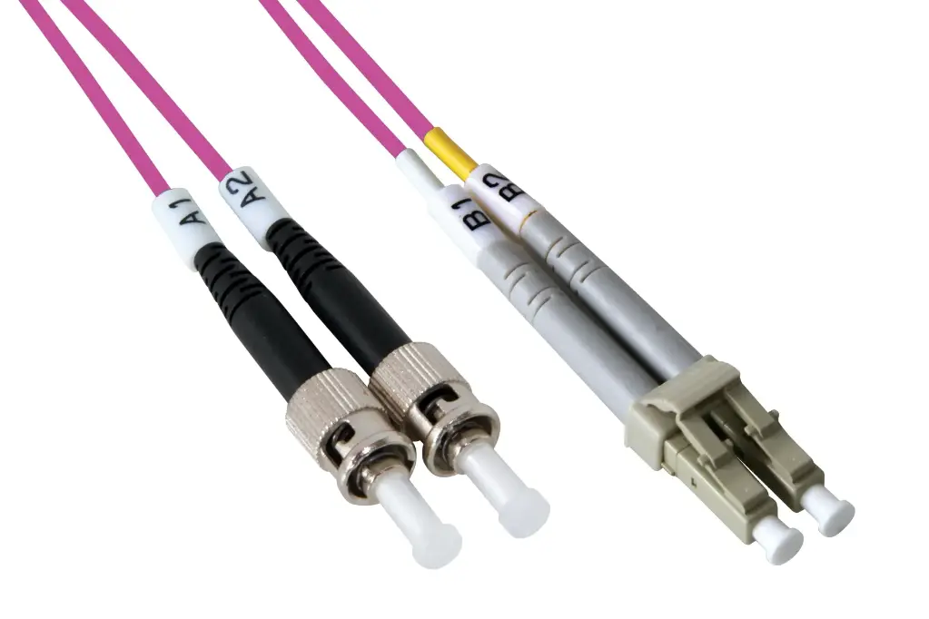 ST-LC 50/125 OM4 Bifiber patch cord - MM - 1mt