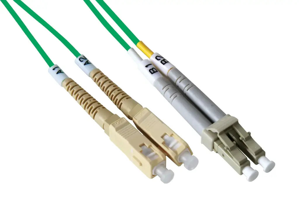 Multimode 50/125 OM2 SC-LC bifiber patch cord - 3 mt