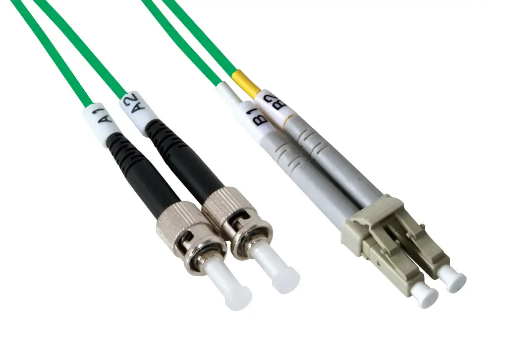 Multimode 50/125 OM2 ST-LC bifiber patch cord - 1 mt