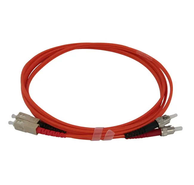 Multimode 62,5/125 OM1 ST-SC bifiber patch cord - 1 mt