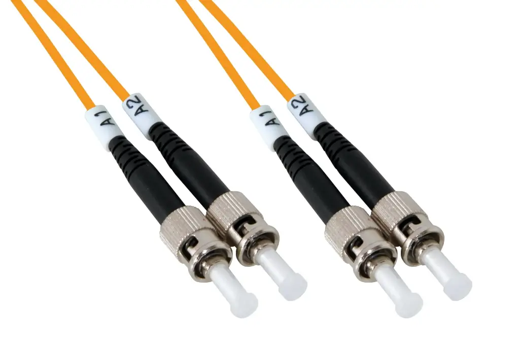 Multimode 62,5/125 OM1 ST-ST bifiber patch cord - 3 mt