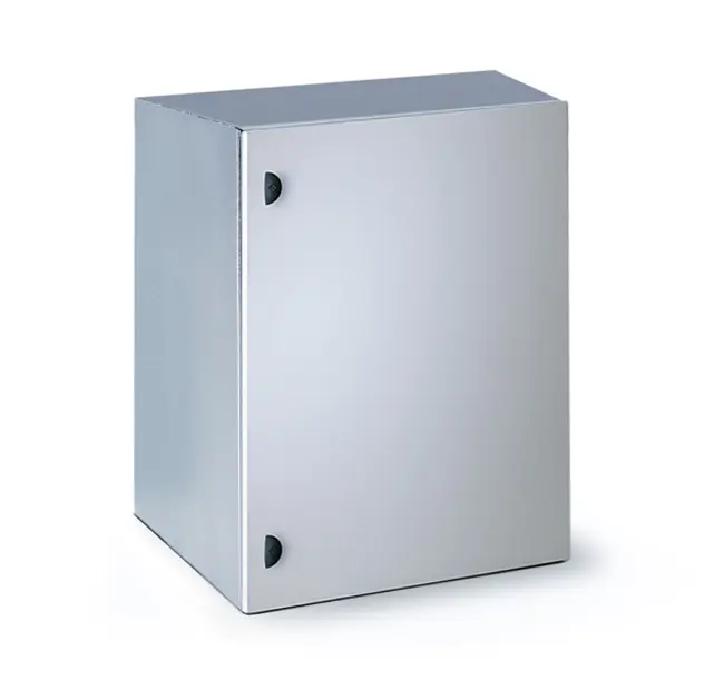 Wall mount cabinets IP Series W600xD600xH600 13U, blind front door, IP65 protection degree, grey RAL 7035