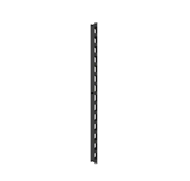 Pair of cable management panels 47U for PRO cabinets black RAL 9005