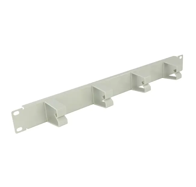 Cable management panel with 4 rings, 1U/19