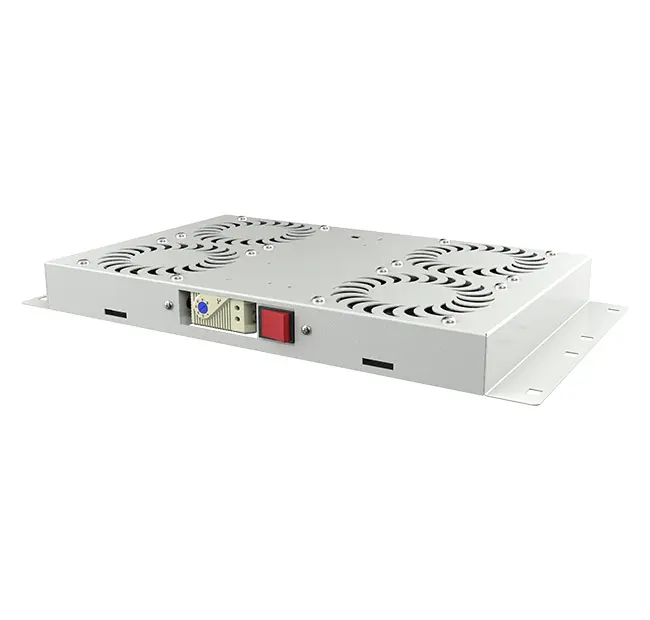 Ventilation unit with 2 fans and thermostat for floor IP cabinets