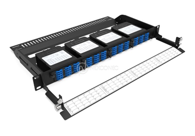 1U 4 SLOTS HD MODULAR FIXED FRAME - MP4PP04