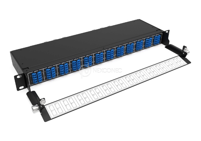 1U 96FO TRANSITION QSFP 40G TO SFP 10G BASE-8 BREAKOUT PANEL