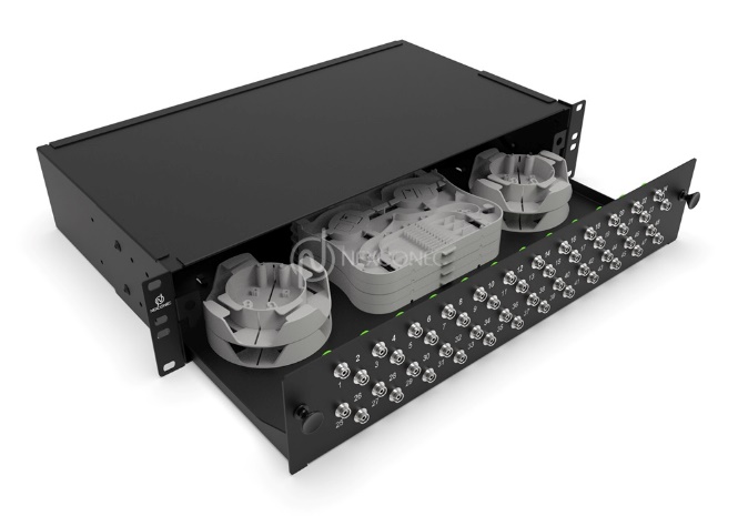 2U 48 PORTS FC / ST SLIDING PATCH PANEL (UP TO 48FO) - SPP48F
