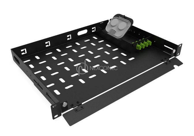 1U 4 PORTS SC FIBER PANEL & SHELVE - PPST