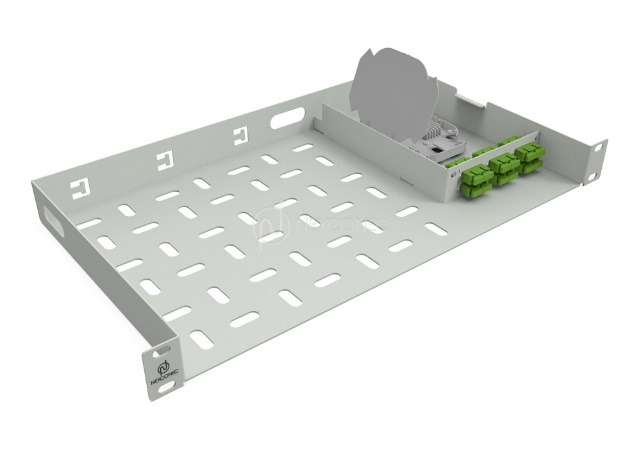 1U 12 PORTS SC FIBER PANEL & SHELVE - PPST2