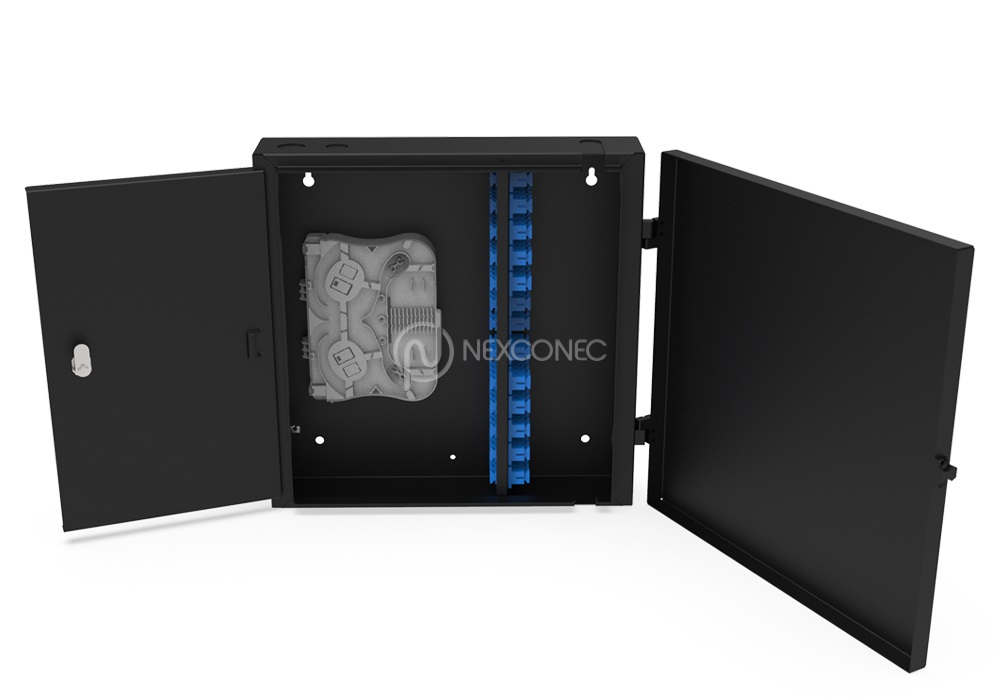 WALL MOUNT DOUBLE DOOR 48 PORTS SC - FW05