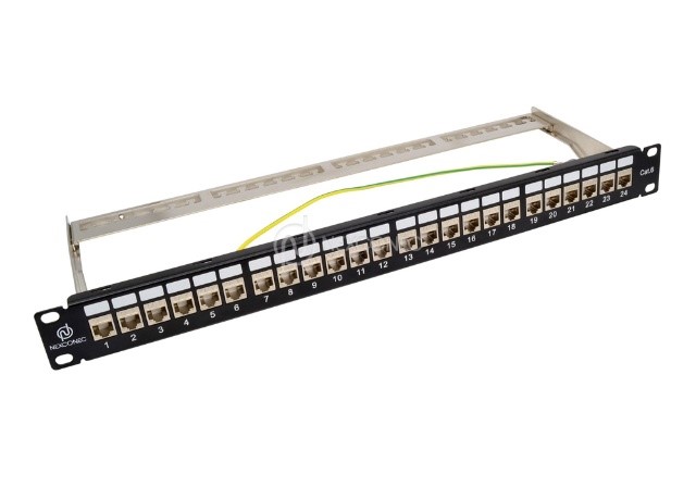 CAT6 STP FLAT KEYSTONE JACK PATCH PANEL - CM61SKME 
