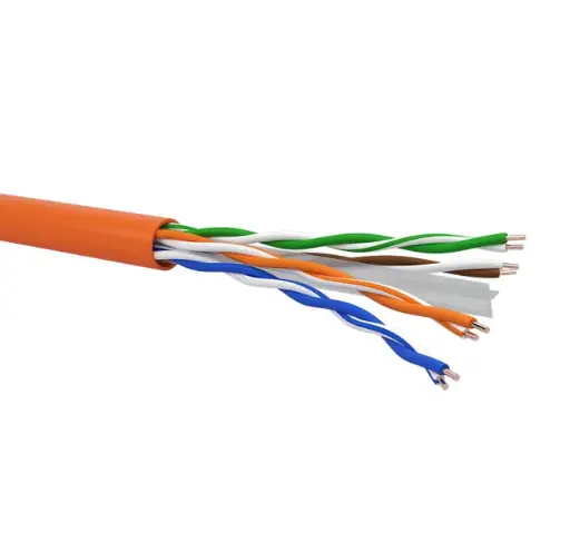 Cable type R6AUT4H23 U/UTP 4x2xAWG23/1 - Cat.6A - LSZH jacket - Euroclass Eca