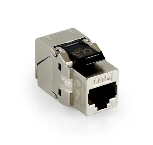 CCS Easy Crimp Compact CAT.6A Die-cast STP RJ45 jack - Component - 568A/B - grey
