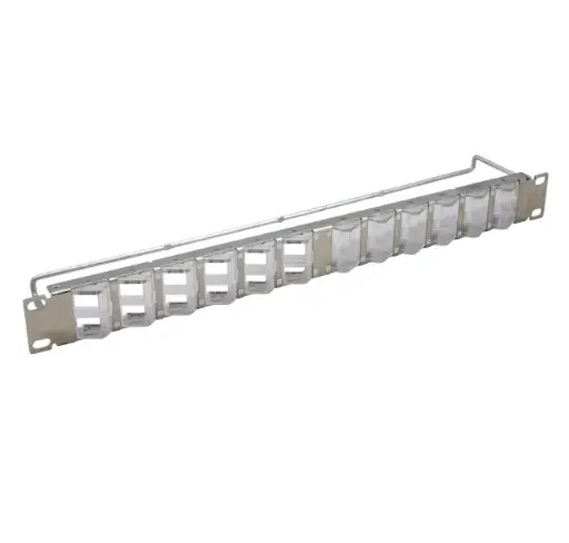 Easy Crimp 24-orientable port blank patch panel for CCS UTP/FTP Easy Crimp Compact jacks, 19