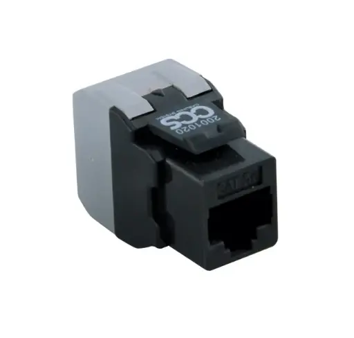 CAT.5E CCS Easy Crimp UTP RJ45 jack - anthracite