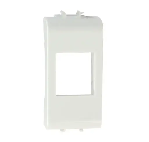 Adpter for CCS RJ45 jacks compatible with Gewiss Chorus civil series, white