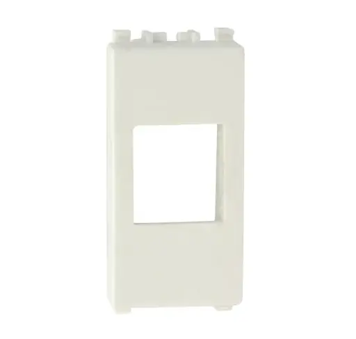 Adpter for CCS RJ45 jacks compatible with Vimar Arke civil series, white