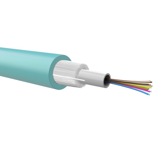 Loose FO cable, dry tube, 12 fibres, 50/125 OM3 dielectric armour, LSZH jacket, indoor use - Euroclass B2ca s1a,d0,a2