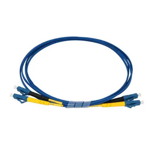 Single-mode 9/125 LC-LC bifiber patch cord - 1 mt