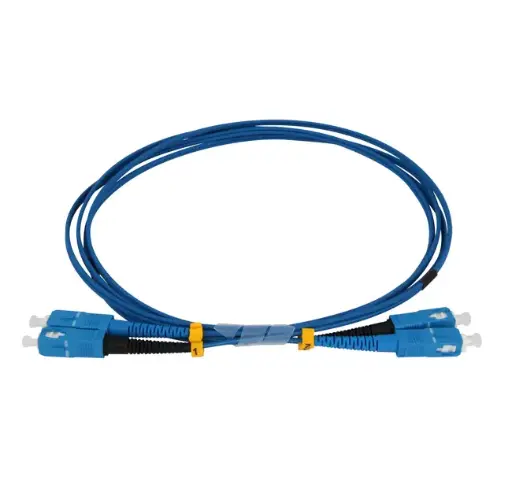 Single-mode 9/125 SC-SC bifiber patch cord - 1 mt