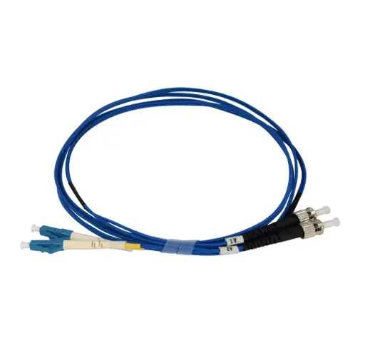 Single-mode 9/125 ST-LC bifiber patch cord - 1 mt