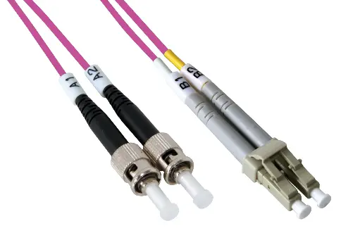 ST-LC 50/125 OM4 Bifiber patch cord - MM - 5mt