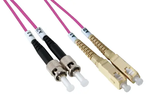 ST-SC 50/125 OM4 Bifiber patch cord - MM - 5mt