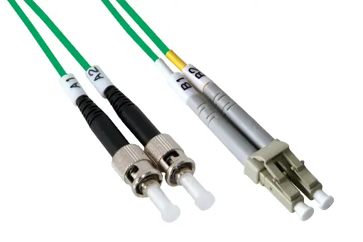 Multimode 50/125 OM2 ST-LC bifiber patch cord - 5 mt