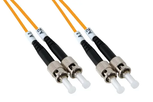 Multimode 62,5/125 OM1 ST-ST bifiber patch cord - 1 mt