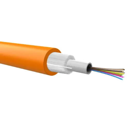 Optical loose cable to be pre-terminated, dielectric armour, 12 fibers 62,5/125, LSZH jacket