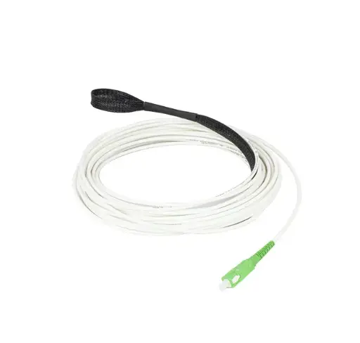 Singlemode G.657.A2 simplex cable preterminated with SC/APC connectors - Euroclass Cca - 15 mt