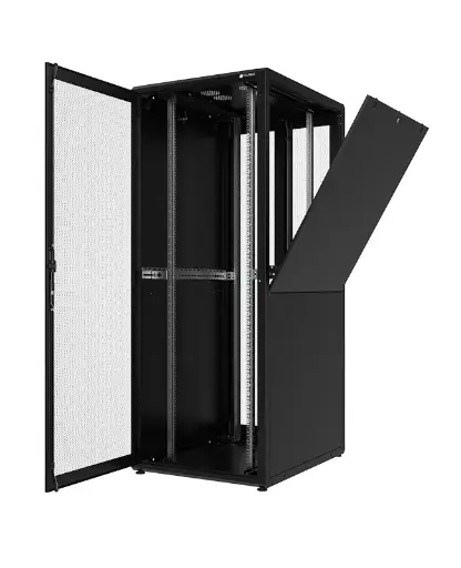 Datacenter TECH front and rear grilled door, side blind panels 19