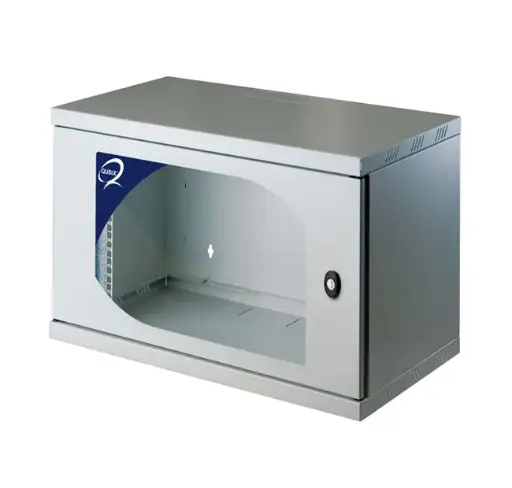 Wall mount cabinet 320 Office series W600xD320xH385 - 6U - grey RAL 7035