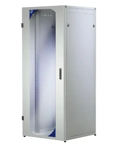 PRO Series floor standing cabinets, H2200xW800xD800 47 U, grey RAL 7035