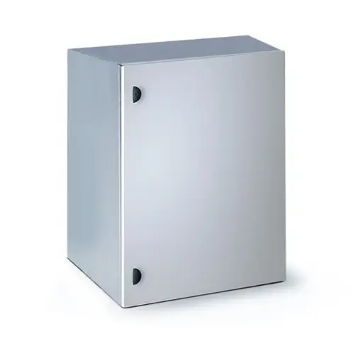 Wall mount cabinets IP Series W600xD500xH500 10U, blind front door, IP65 protection degree, grey RAL 7035