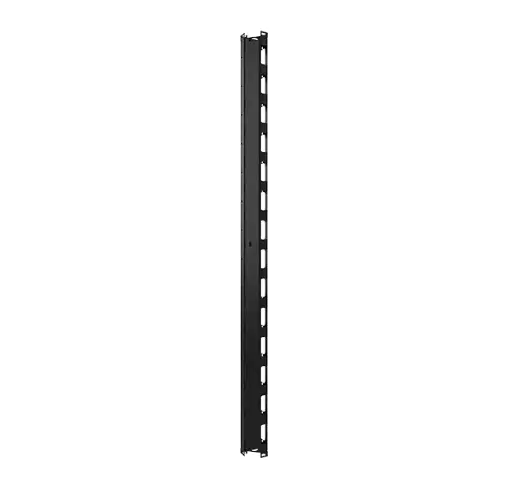 Pair of cable management panels 27U for TECH cabinets black RAL 9005
