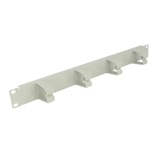 Cable management panel with 4 rings, 1U/19