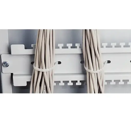 Cable holding bracket W990 for Floor PRO cabinets, Silver RAL 9022