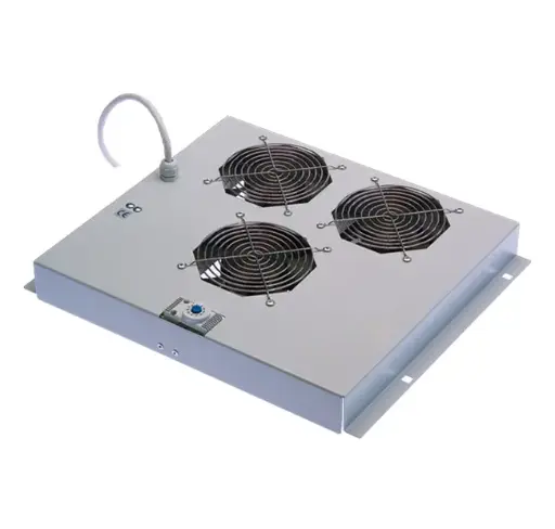 3-fan unit for Floor cabinets PRO/TECH Series and Datacenter PRO Series, Silver RAL 9022