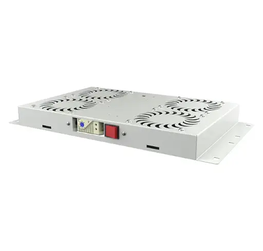 Ventilation unit with 2 fans and thermostat for floor IP cabinets